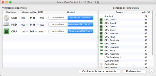 oprimum macs fan control settings